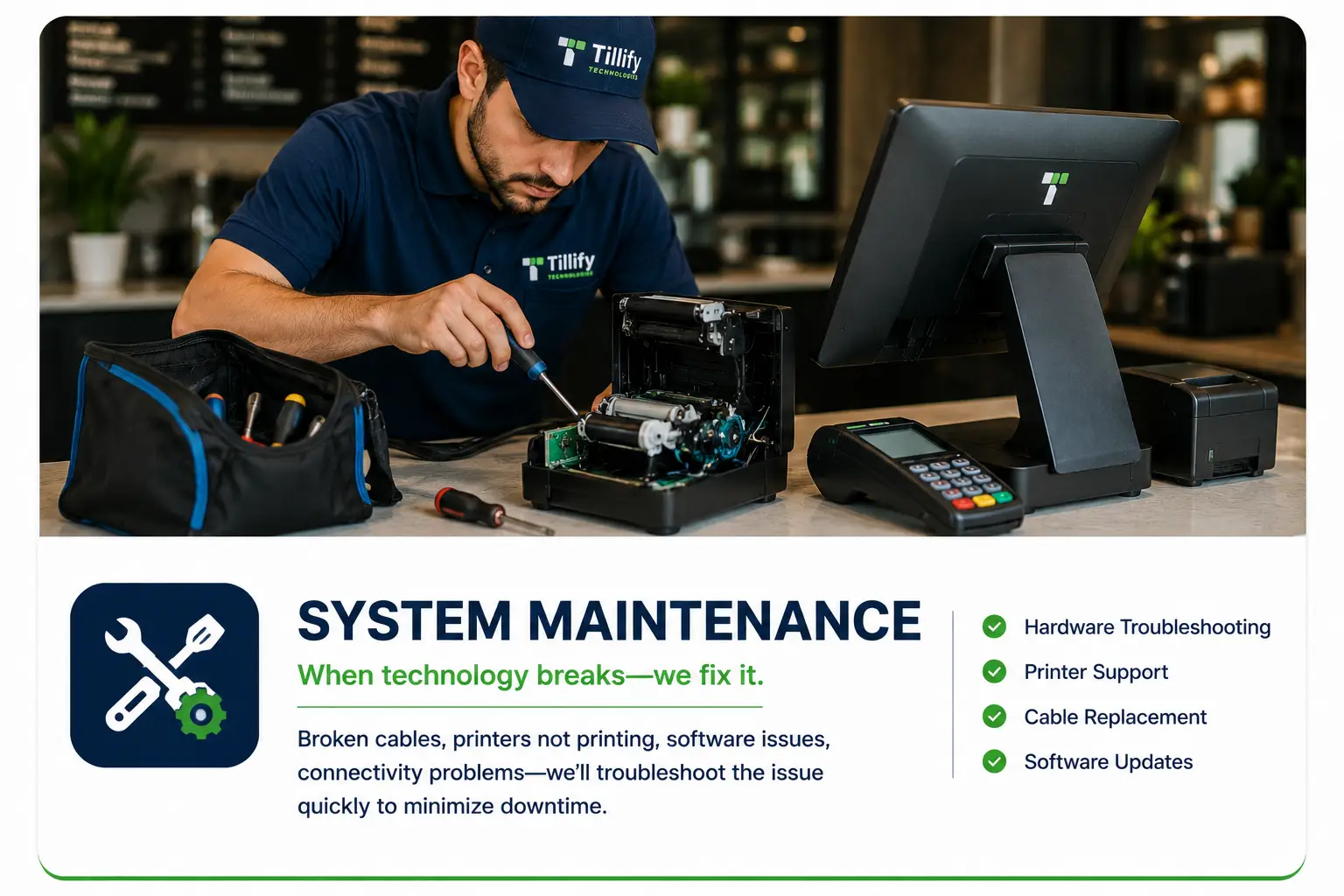 system maintenance services page